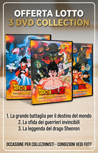 Lotto dvd dragon ball - lotto, 3